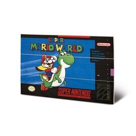 SUPER NINTENDO - Wood Print 20x29.5 - Super Mario World